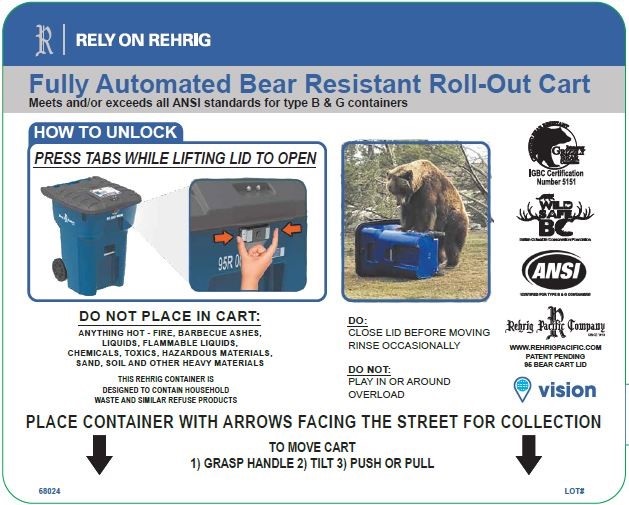Bear-Resistant Roll-out Carts